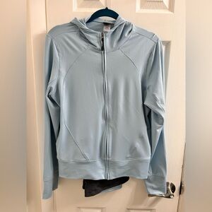 Champion Women's Sky Blue Zip-Up Jogging Outfit - Jacket and Pants